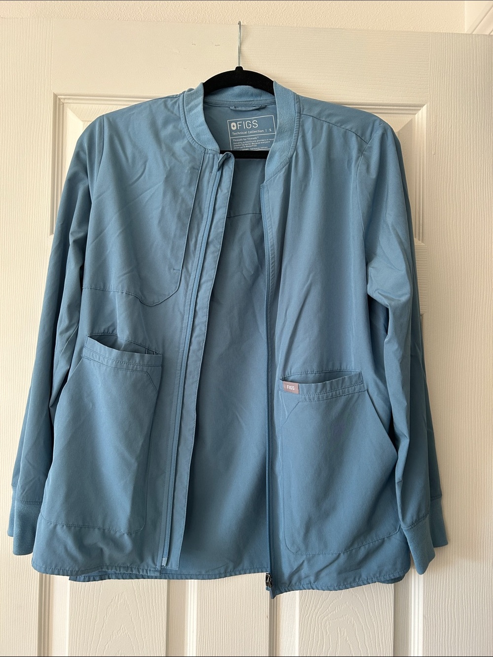 Figs Light Blue Medical Scrub Jacket